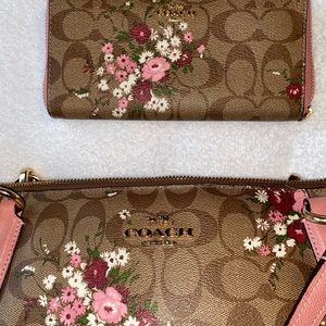 Coach handbag and matching wallet